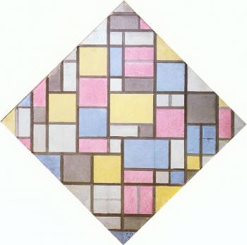 皮特 矇德裡安 Composition with Grid VII (Lozenge) 皮特 矇德裡安 Composition with Grid VII (Lozenge)
